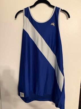 Tracksmith Van Cortlandt Royal Blue & White XL Singlet